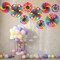 18 Pcs Rainbow Party Decorations Paper Fans Boho Classroom Bulletin Board Decor Ceiling Wall Hanging Paper Fans